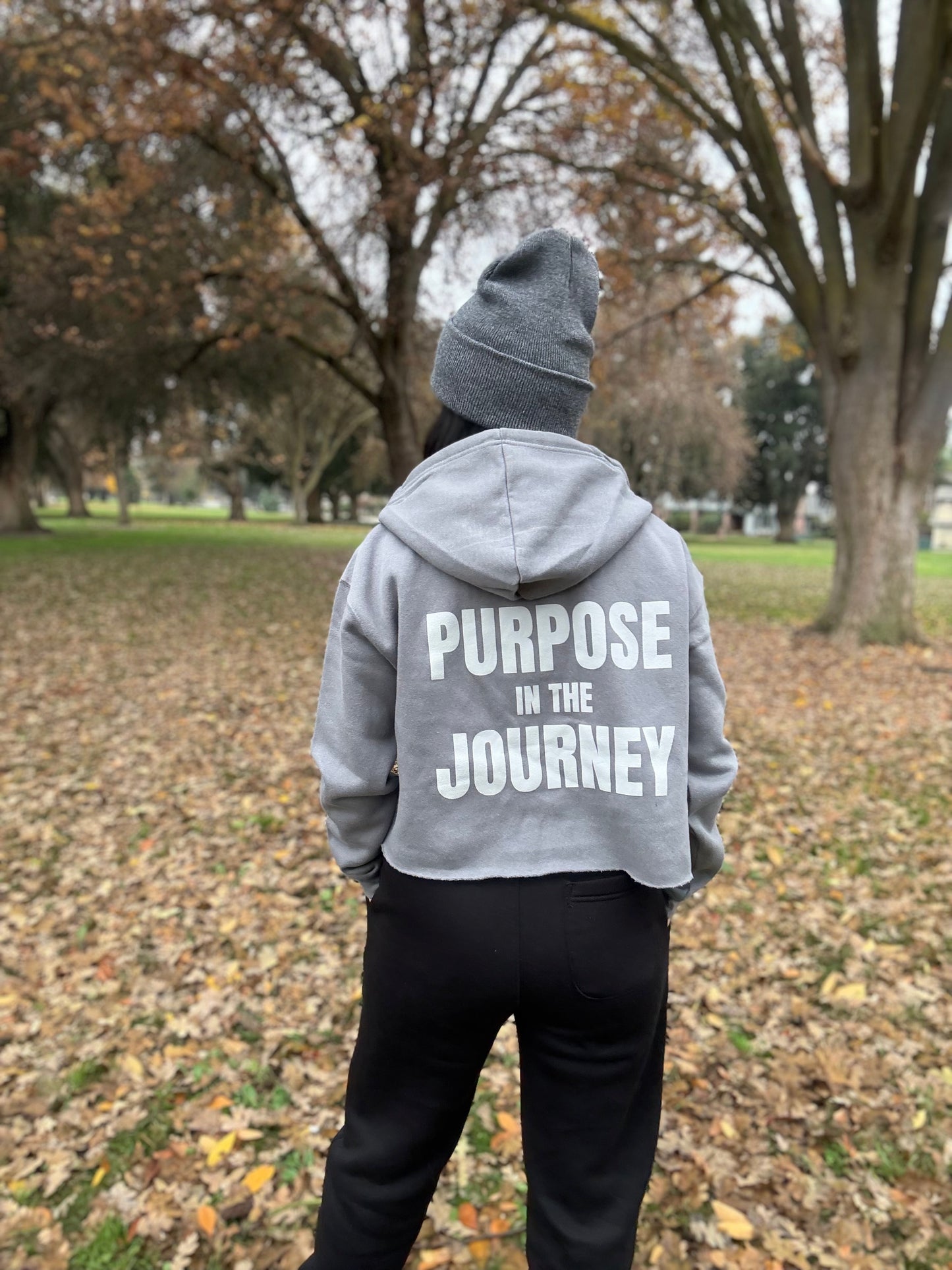Purpose in the Journey Cropped Hoodie