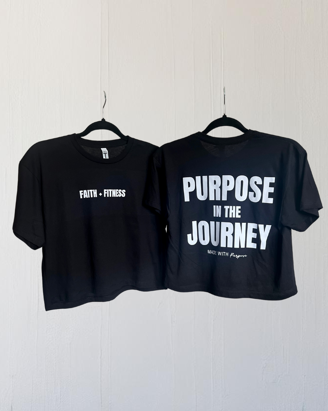 Faith + Fitness Purpose in the Journey Cropped Tee