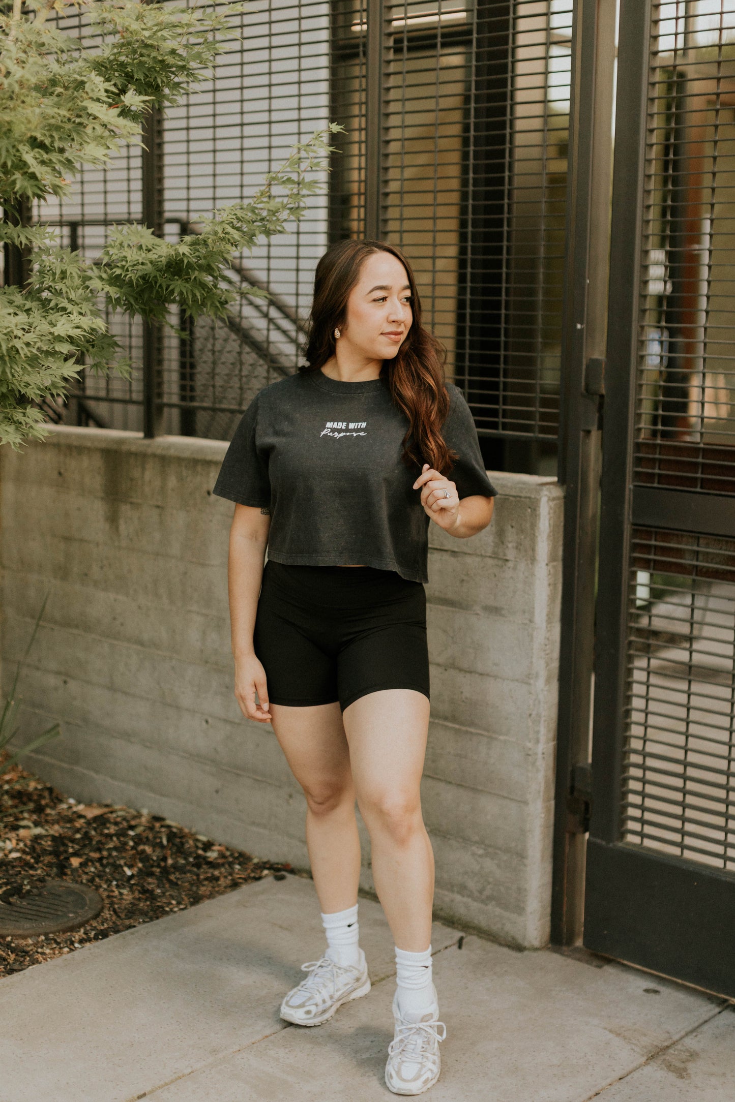 Set Apart Stone Wash Crop