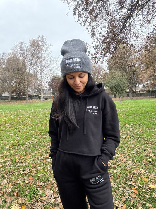 Purpose in the Journey Cropped Hoodie